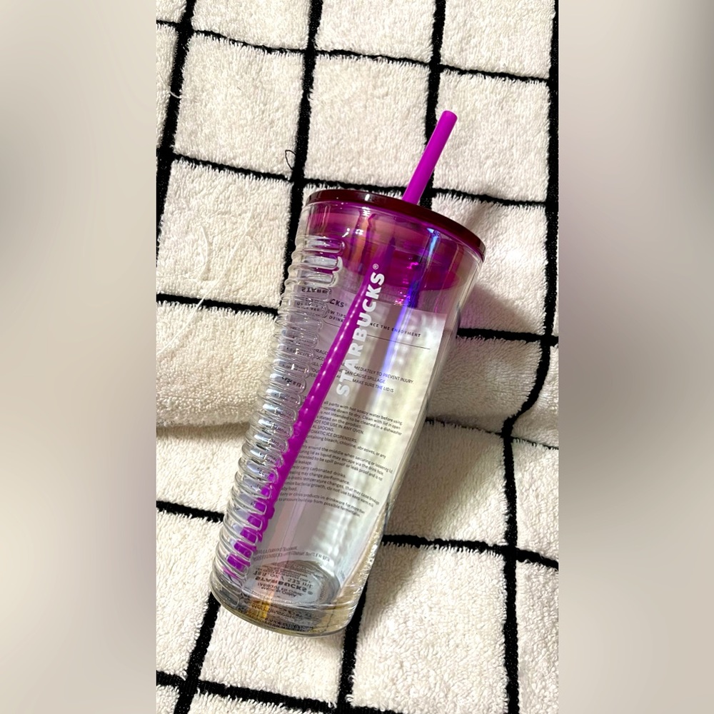 Easter Collection 2022 Pink Ribbed Glass